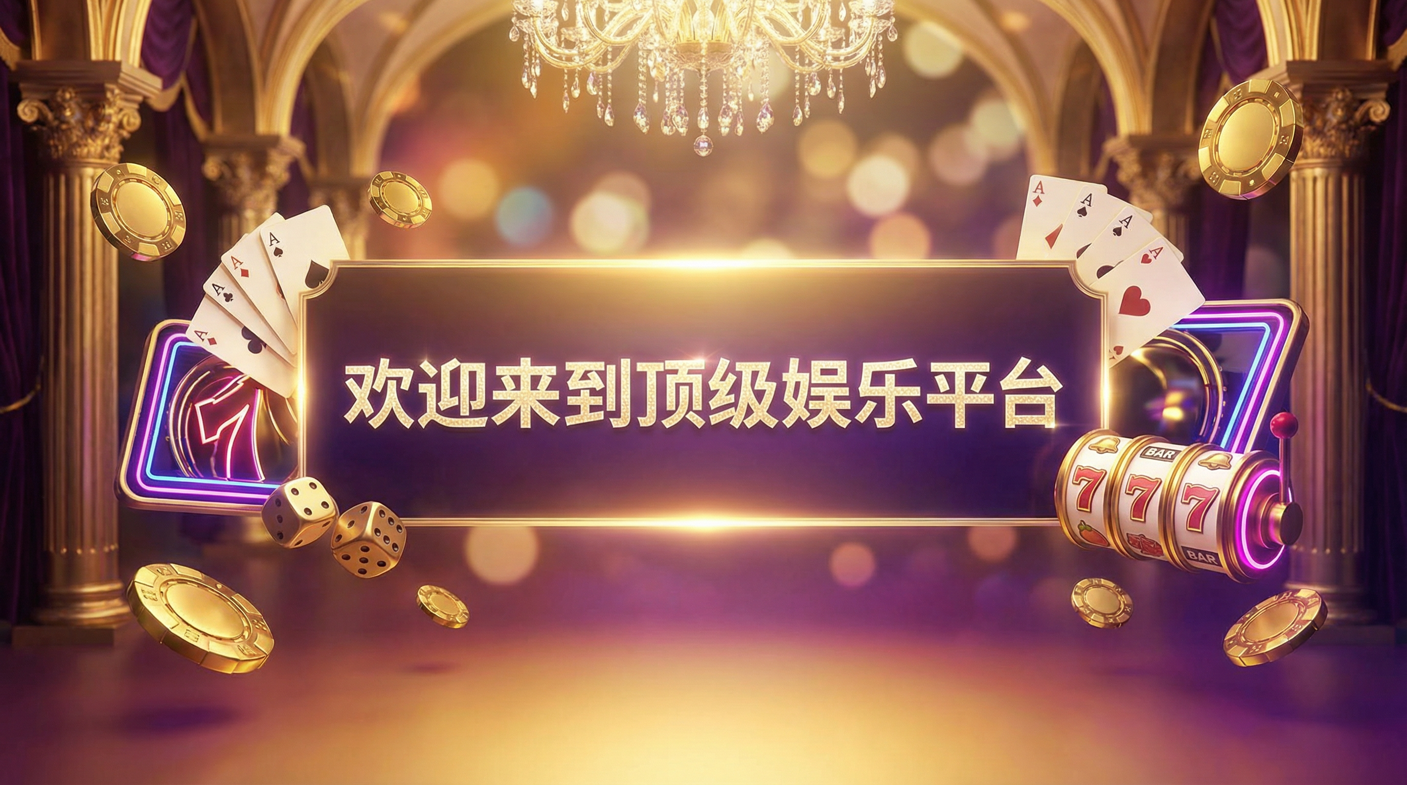 赌博游戏欢迎横幅 - 顶级博彩娱乐平台